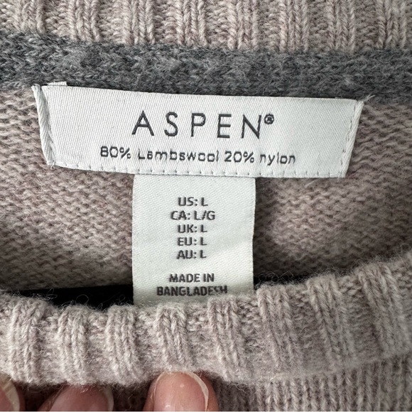 Aspen Lambswool Blend Crewneck Sweater – Men’s Large - Picture 2 of 6